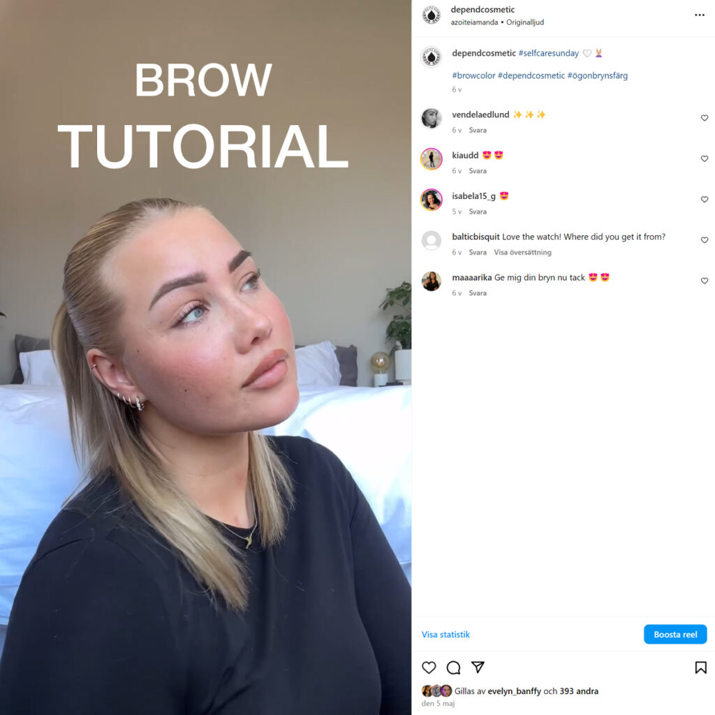 Vendela Brow Tutorial Insta bryn