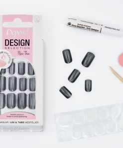 80207 Losnaglar Design Selection Graphite Shimmer Medium Square reklambild