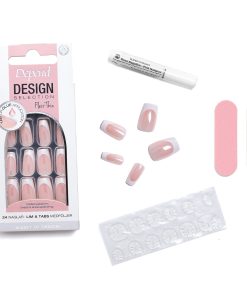 80223 Losnaglar Design Selection French White Chrome Short Coffin Reklambild