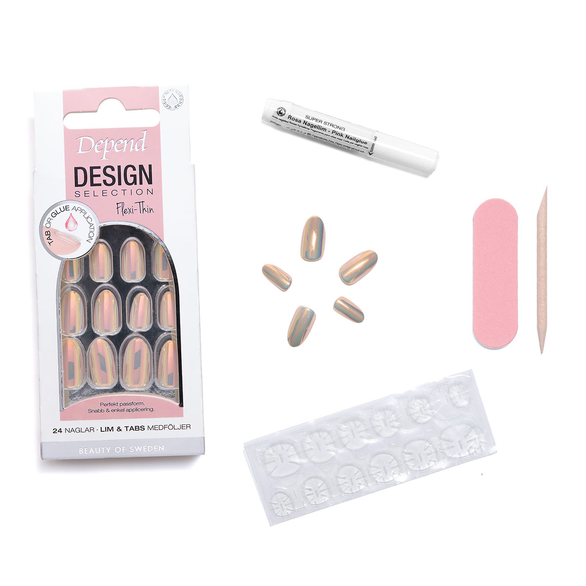 80229 Losnaglar Design Selection Unicorn Chrome Oval Reklambild