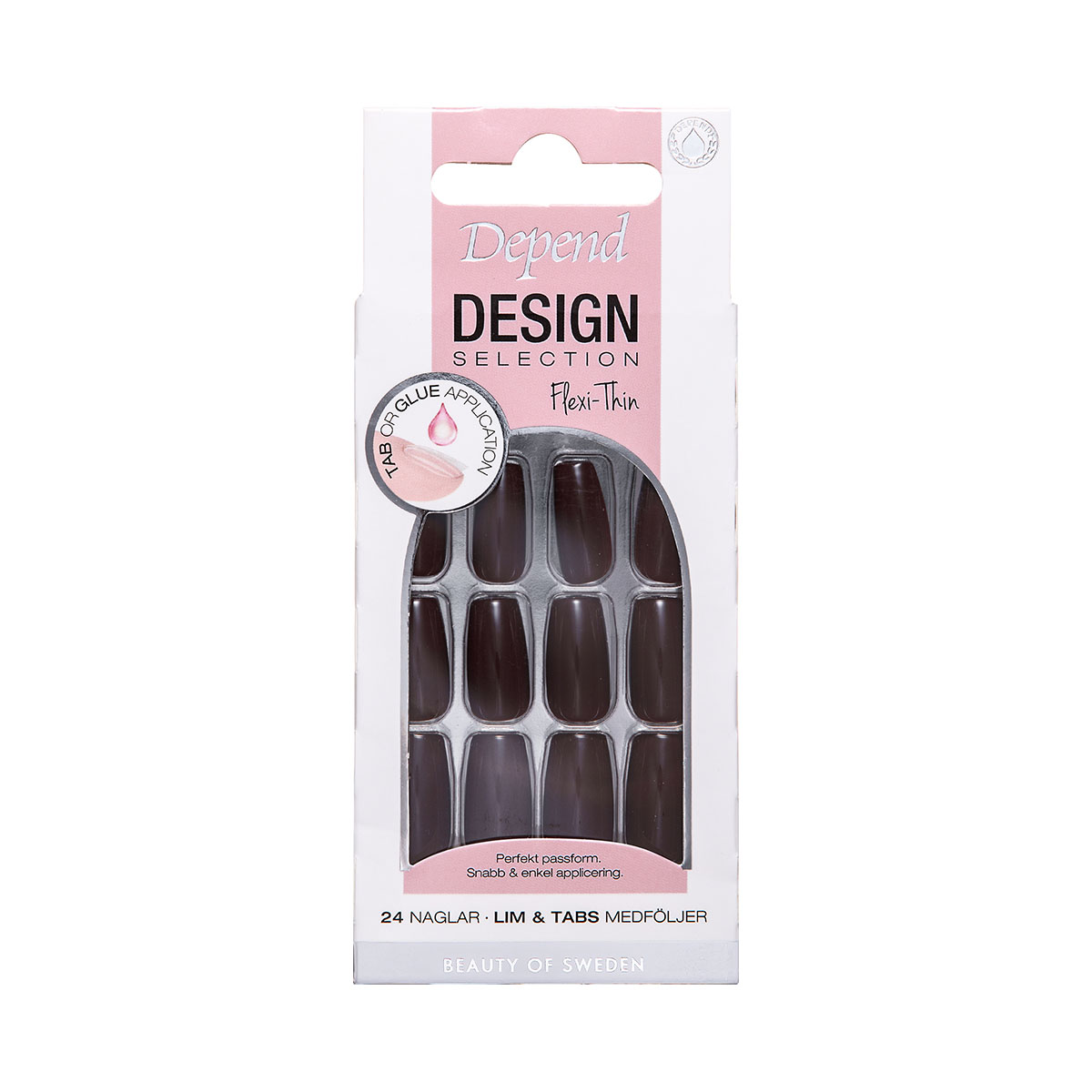 80241 Losnaglar Design Selection Warm Mocca Short Coffin