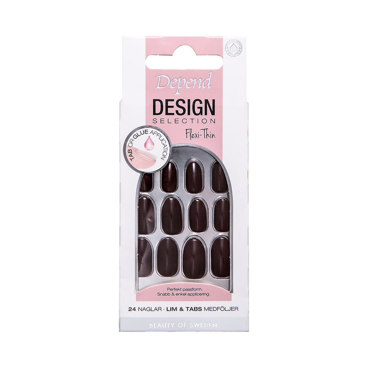 80242 Losnaglar Design Selection Warm Mocca Medium Oval